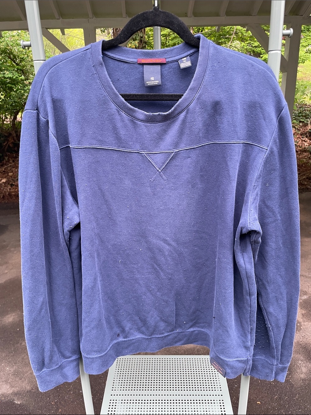 Scotch & Soda Dark Blue Crewneck Sweatshirt